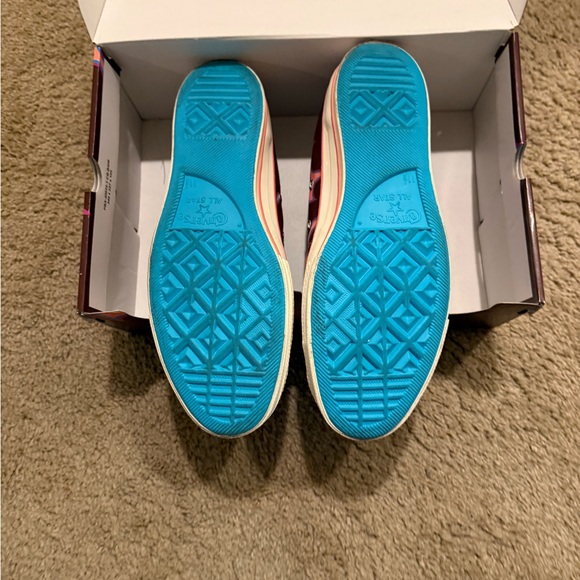Converse Brown High-Tops with Pink and Blue Swirl - Golf Wang Tyler - Picture 8 of 11